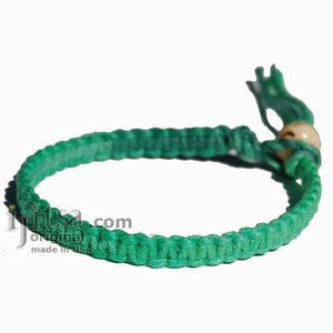 Rainbow Green Hemp Surfer Bracelet or Anklet