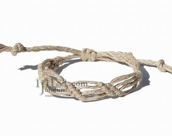 Liści konopi naturalnych regulowana bransoletka lub Anklet