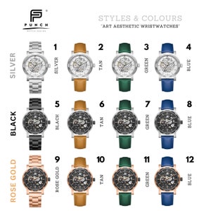 Reloj de pulsera / reloj plateado de lujo para hombre banda de eslabones de metal Reloj automático SEMPER de PUNCH imagen 7