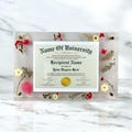 Acrylic Pressed Flower Diploma Frame