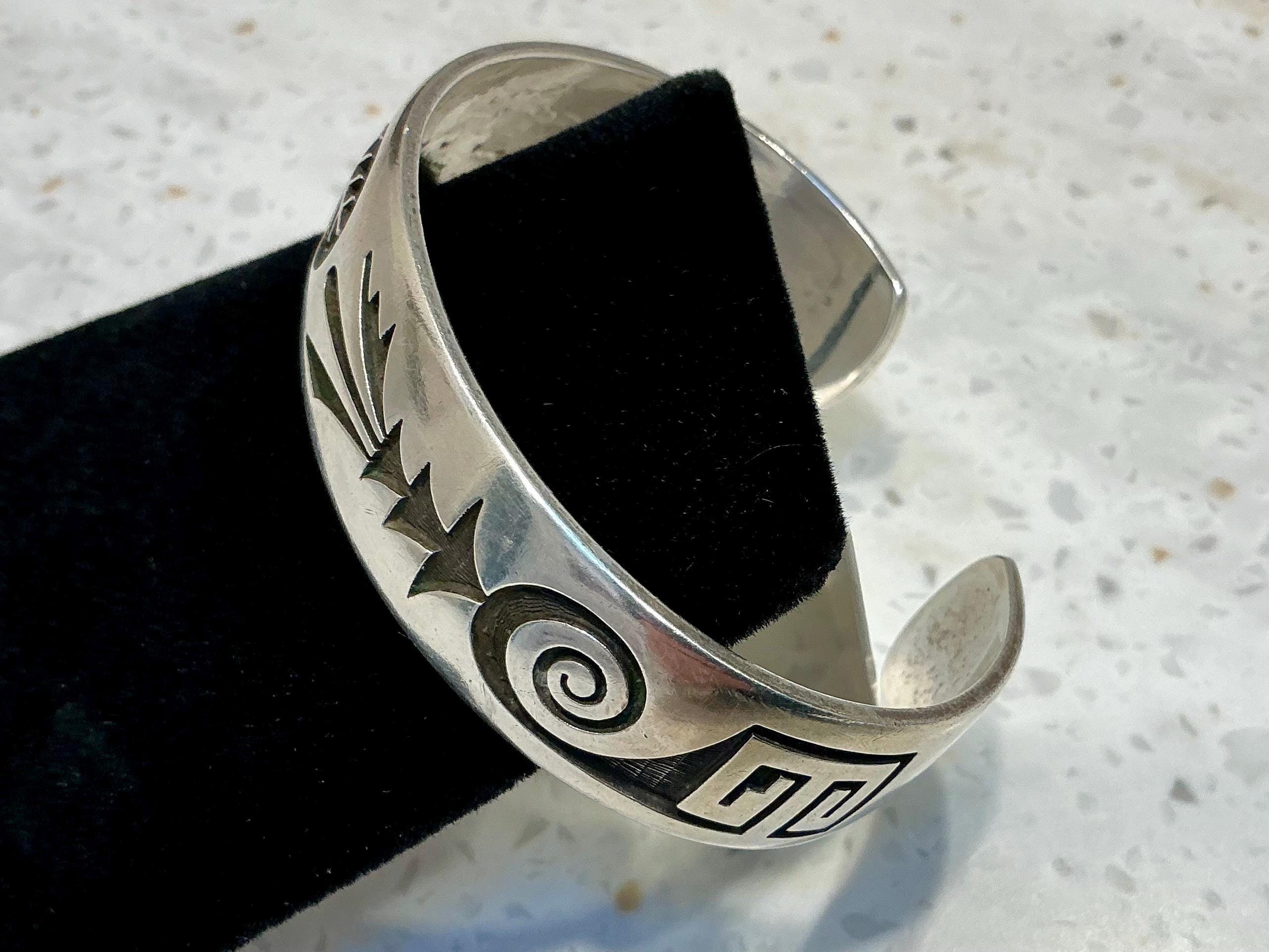 Important Vintage Hopi Jo9hn Coochyumptewa silver Corn Old Vtg Important Vintage Hopi Jo9hn Coochyumptewa silver Corn Old Vtg