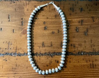 ナバホパール スターリングシルバービーズネックレス | 6mm | 長さ51 