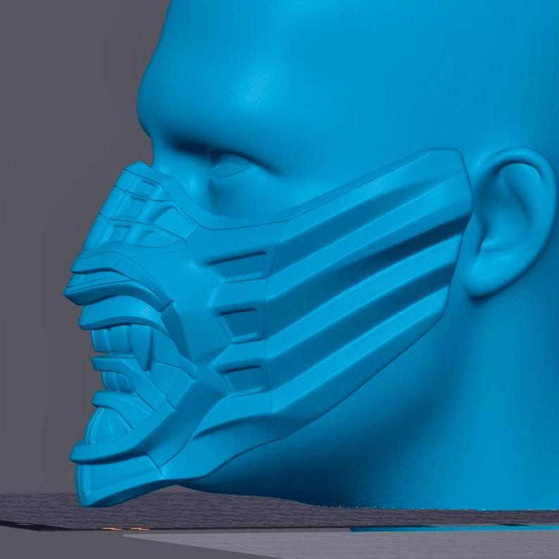 95’ MK Reptile Samurai Mempo Face Mask - Etsy