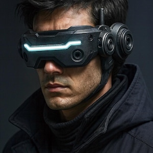 Cyberpunk Ghost style Glasses/Goggles
