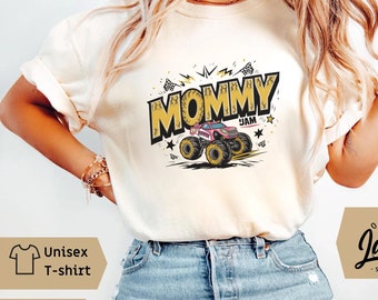 Comfort Colors Monster Truck Mama Shirt Boy Mama Shirt Monster Truck Shirt Boy Birthday Party Shirt New Mom Boy Baby shower Gift