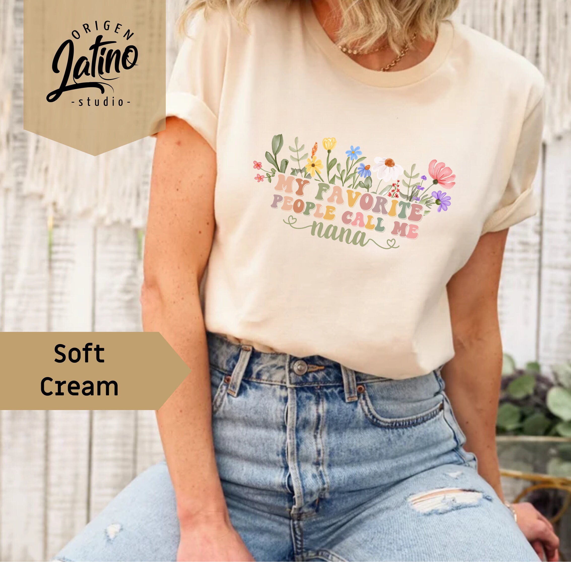 My Favorite People Call Me Nana Shirt, Custom Grandma Tshirt, Personalized Grandma Shirt, Granny Announcement, Gifts For gram Gift