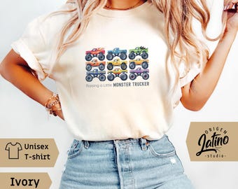 Comfort Colors Monster Truck Mama Shirt Boy Mama Shirt Monster Truck Shirt Boy Birthday Party Shirt New Mom Boy Baby shower Gift