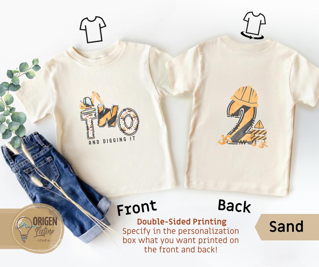 Construction Crew Shirt Two and Digging It Matching Birthday Shirt Dad ...