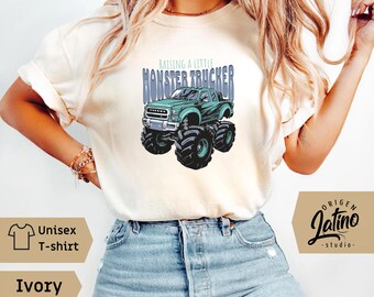 Comfort Colors Monster Truck Mama Shirt Boy Mama Shirt Monster Truck Shirt Boy Birthday Party Shirt New Mom Boy Baby shower Gift