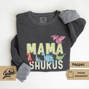 Comfort Colors MamaSaurus DadaSaurus Tees Matching Family Dinosaur Birthday Shirts Kids Dino Tee Mommy and Me Family Tees Mom Dad Dino Tees