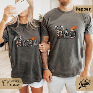 Comfort Colors Monster Truck dad and Mama Shirt Monster Truck Shirt Boy Birthday Party Shirt New Mom Boy Baby shower Gift