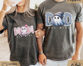 Comfort Colors Boo Mine Sweatshirt Ghost matching shirt Valentines Day Hoodie Cozy Heart Ghost Crewneck Valentines Day shirt Heart Pullover