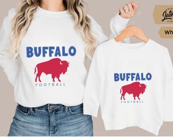 Buffalo Football Vintage Sweatshirt, Retro Buffalo Football Crewneck, Buffalo Bills Football Shirt, Bills Football Gift
