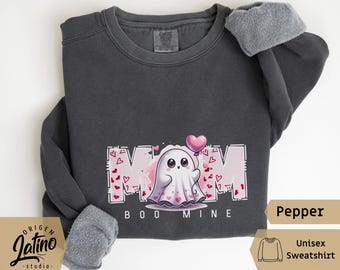 Comfort Colors Boo Mine Sweatshirt Ghost matching shirt Valentines Day Hoodie Cozy Heart Ghost Crewneck Valentines Day shirt Heart Pullover