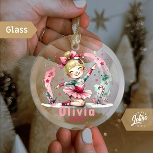 Gymnastics Gifts For Girls Gymnastic girl Ornament Kids Gymnast Christmas Ornament Personalized Teen Gymnast Gift for sport girl