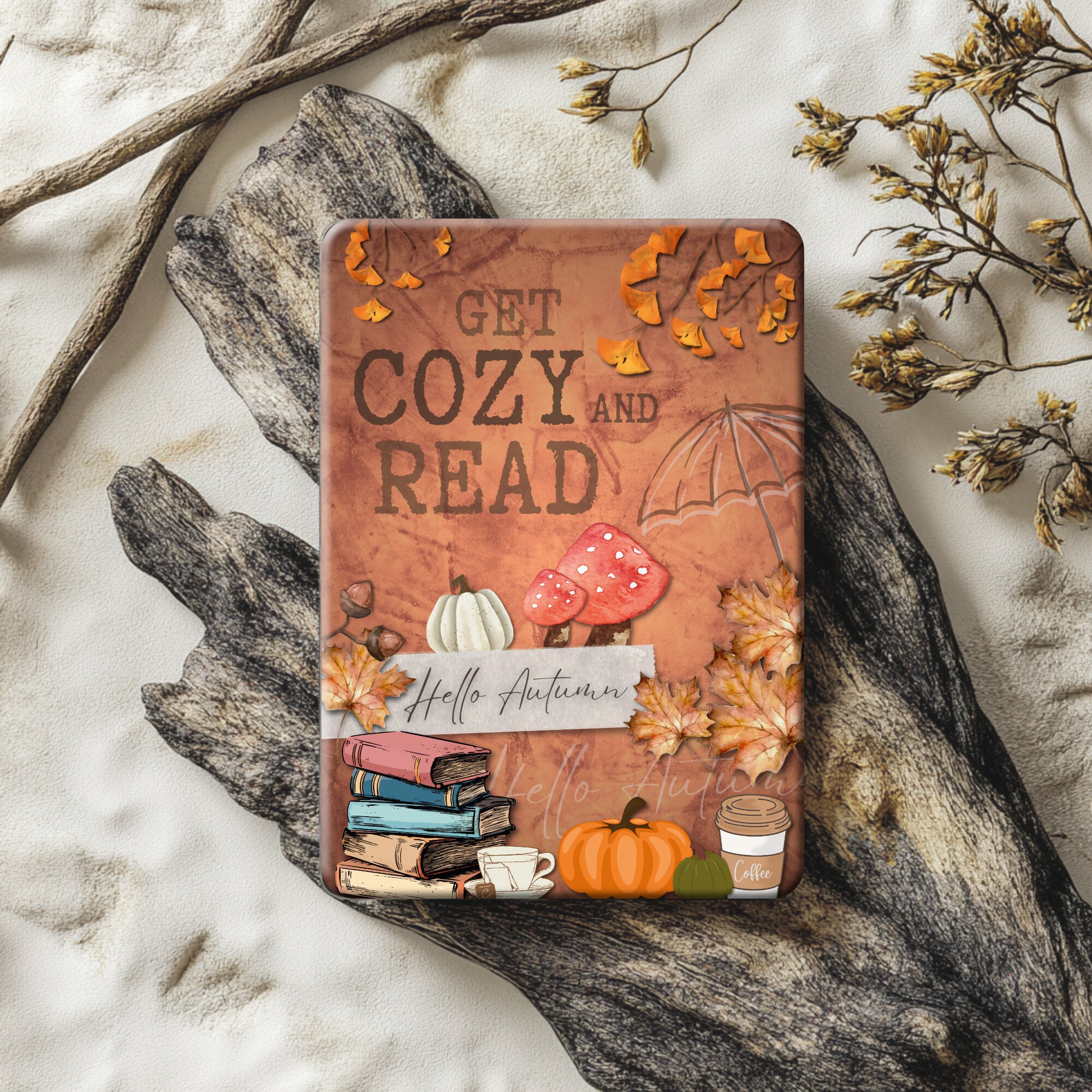 Autumn Themed Kindle Insert for Clear Case | Printable Download ...