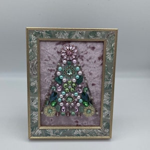 Framed jewelry art jewelry art decor parlor piece