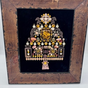 Vintage jewelry art framed vintage jewelry framed jewelry tree