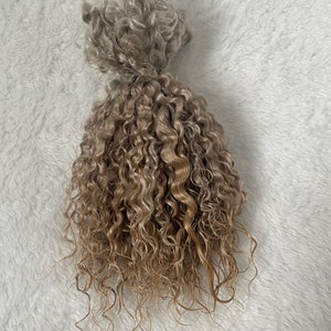 Premium Mohair - 1/2 oz - Natural Blonde 6" - Reborn Doll Hair