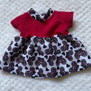 Mickey Dress - Size Preemie - Reborn Doll Clothes