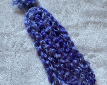 Premium Mohair - 1/2 oz - Purple 9&quot; - Reborn Doll Hair