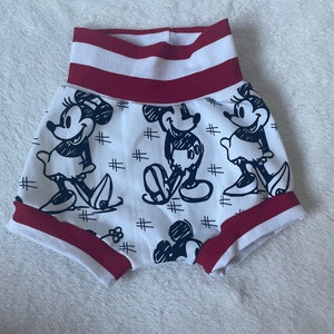 Mickey Mouse Shorts - Size Newborn - Reborn Doll Clothes