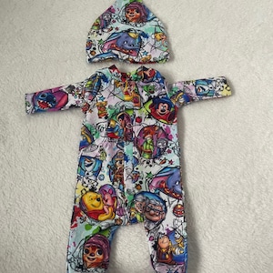 Mutiple Character Pajamas - Size Preemie - Reborn Doll Clothes