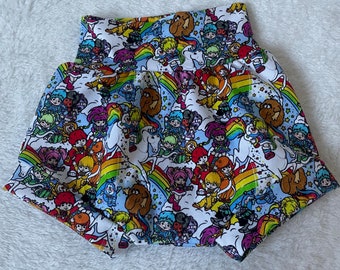 Rainbow Brite Shorts - Size Newborn - Reborn Doll Clothes