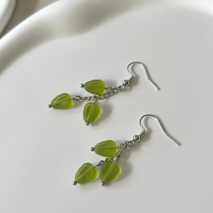 Green Leaf drop Earring