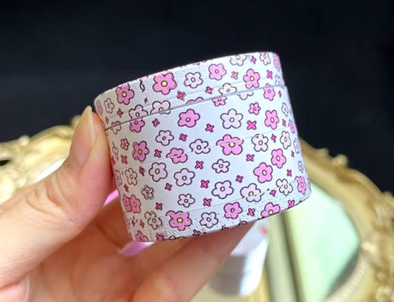 Pink Flower Herb Grinder, Girly Rolling Accessory