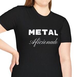 T-shirt souple unisexe pour amateur de métal