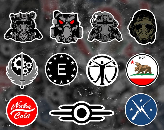 Nuclear Wasteland Sticker Pack - Etsy