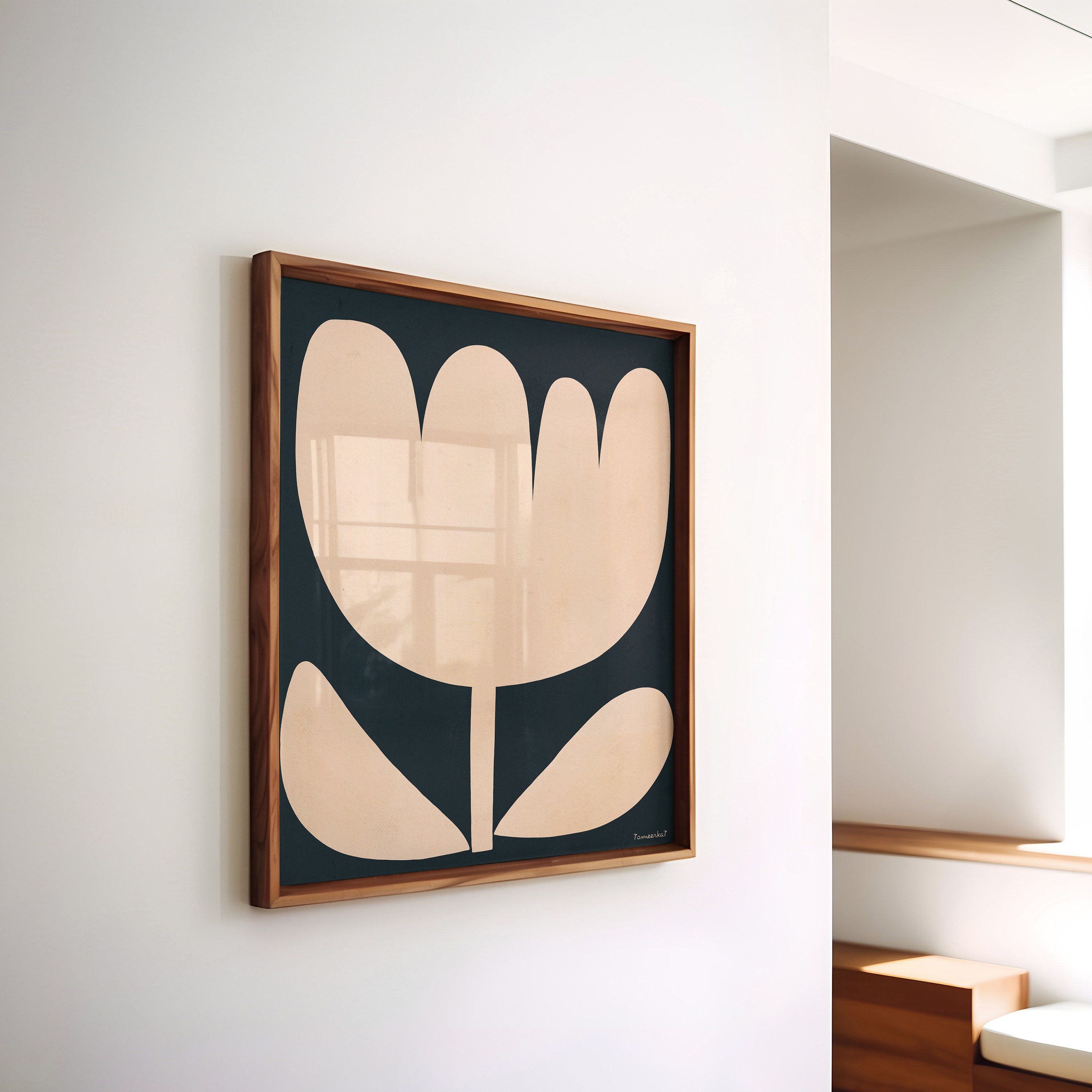 Abstract Botanical Print - Organic Shapes Wall Art, Abstract Flower Art ...