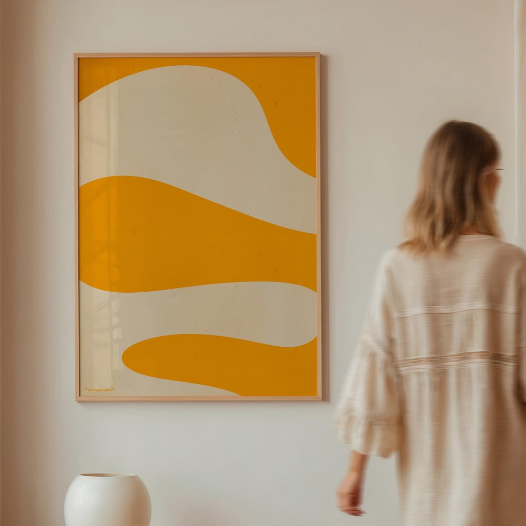Minimalist Abstract Printable Wall Art - Modern Art Poster, Organic ...