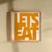 Let's Eat Printable Kitchen Wall Art - Retro Wall Art Kitchen Print ...
