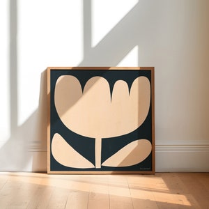 Abstract Botanical Print - Organic Shapes Wall Art, Abstract Flower Art ...