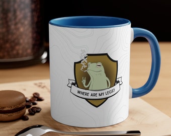 Funny Frog Coffee Mug | Where Are My Legs? | Dark Humor Gift