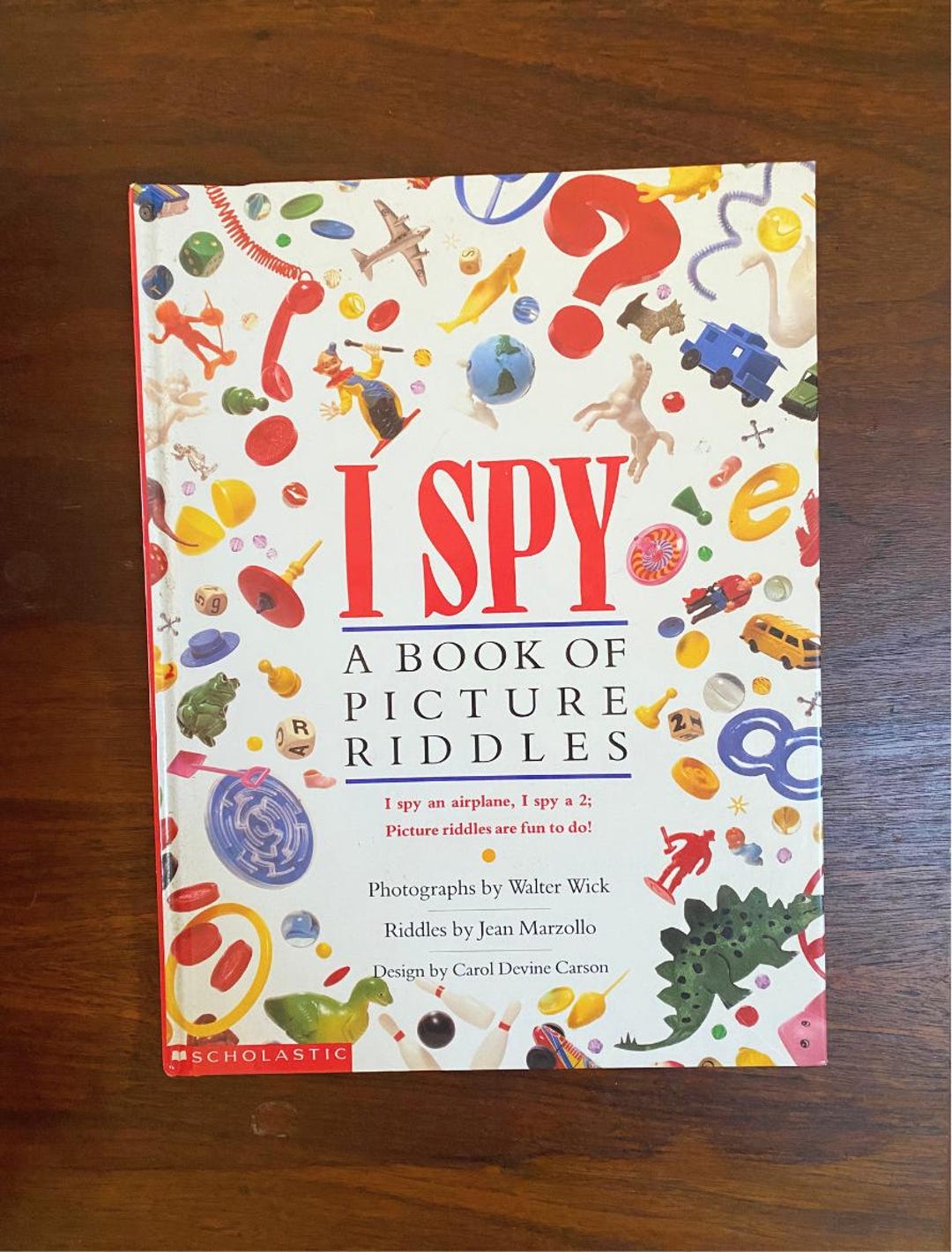 I SPY A Book of Picture Riddles Hardcover by Walter Wick Riddles 1992 ...