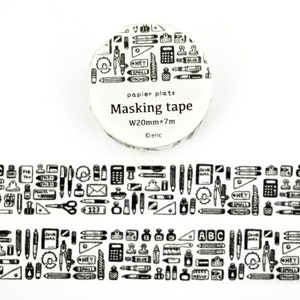 Papier Platz x Eric Small Things Washi Tape - briefpapier (20 mm) - voor decoratie, Bullet Journal (Bujo) planner, scrapbooking en cadeaupapier