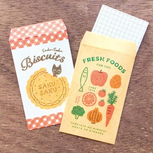 Zestaw artykułów piśmienniczych Marché Paper Bag Mini - Jedzenie i ciasteczka