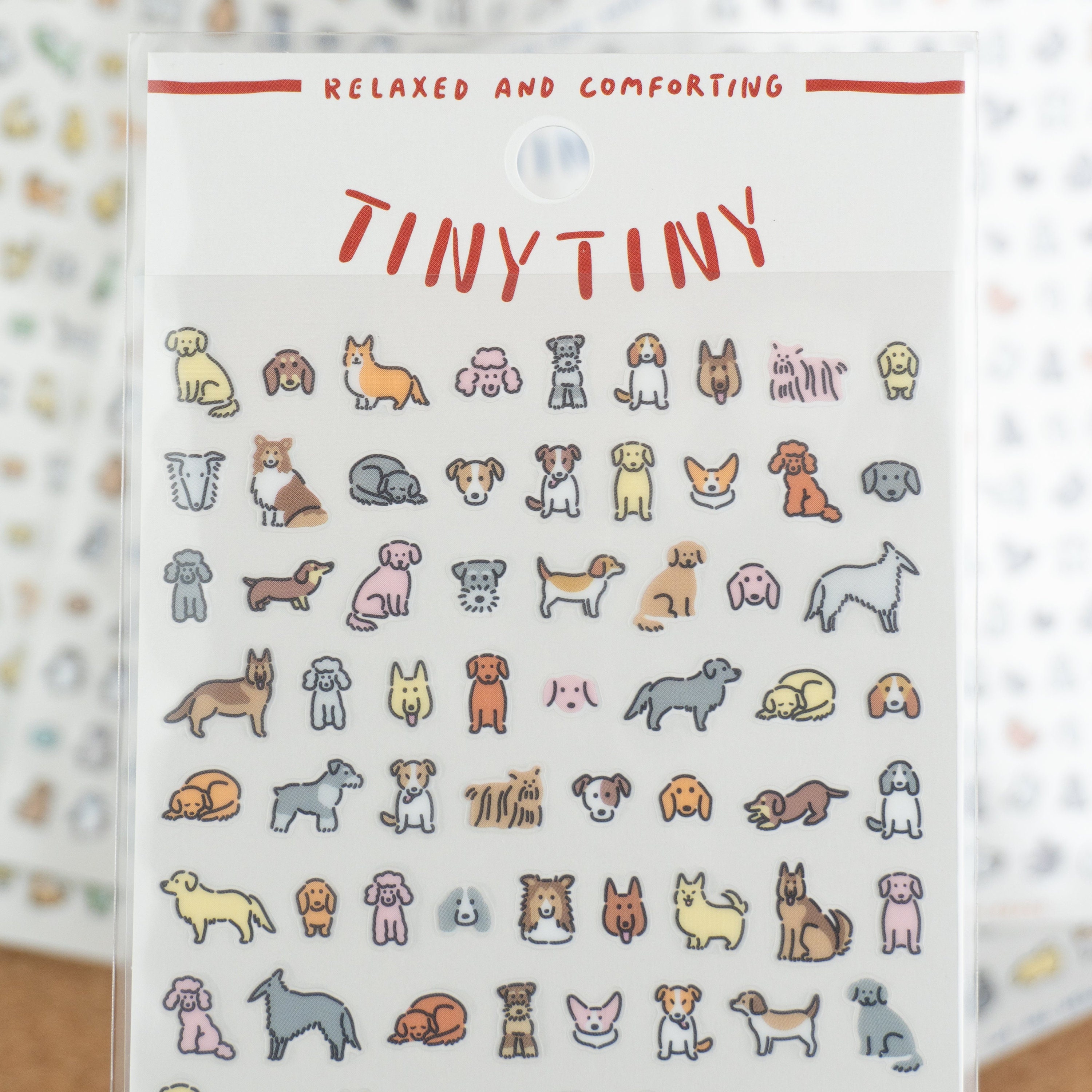 Mind Wave Tiny Tiny Clear Sticker Sheet - Dogs - Kawaii Cute Tiny Animal Stickers, Stationery for Kids, Gift for Pet Lovers & Teachers