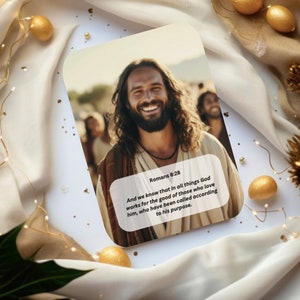 Supere Cada Batalha | 70 Cartas Dupla Face de Jesus Cristo | Livreto Breakthrough | Baralho Poderoso de Cartas Bíblicas | Presente Cristão/Católico