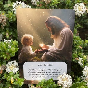 Cartas com Versículos Bíblicos | Baralho com 70 Escrituras Cristãs + Livro Espiritual | Conjunto de Presentes Jesus Cristo para Fé, Paz e Inspiração