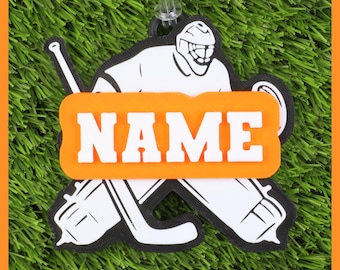 Etiqueta para bolsa de hockey sobre hielo • Etiqueta de nombre de hockey sobre hielo personalizable • Regalo de hockey sobre hielo • Regalo perfecto para jugadores de hockey sobre hielo • Regalo de fin de temporada