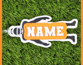 Etiqueta de bolsa de fútbol personalizable • Etiqueta de nombre impresa en 3D