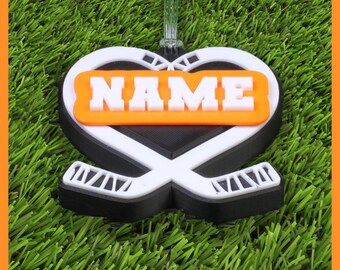 Etiqueta para bolsa de hockey sobre hielo • Etiqueta de nombre de hockey sobre hielo personalizable • Regalo de hockey sobre hielo • Regalo perfecto para jugadores de hockey sobre hielo • Regalo de fin de temporada
