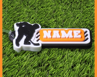 Etiqueta para bolsa de hockey sobre hielo • Etiqueta de nombre de hockey sobre hielo personalizable • Regalo de hockey sobre hielo • Regalo perfecto para jugadores de hockey sobre hielo • Regalo de fin de temporada