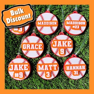 BASEBALL-TEAM-GESCHENK • Personalisiertes Geschenk für Baseball-Team • Kundengerechte Taschenanhänger • Großtaschenanhänger • Hochwertiges Baseball-Team-Geschenk