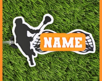 ETIQUETA PARA BOLSO DE LACROSSE • Etiqueta de nombre de lacrosse personalizable • Regalo de lacrosse • Regalo perfecto para jugadores de lacrosse • Regalo de fin de temporada