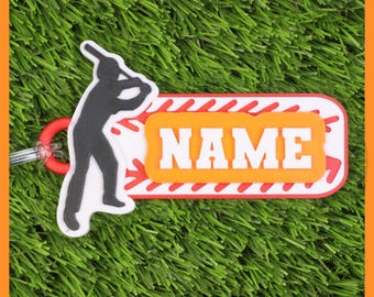 Etiqueta personalizable para bolsa de béisbol • Etiqueta con nombre impresa en 3D